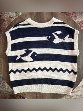 Anthropologie Maeve Knit Sleeveless Sweater
